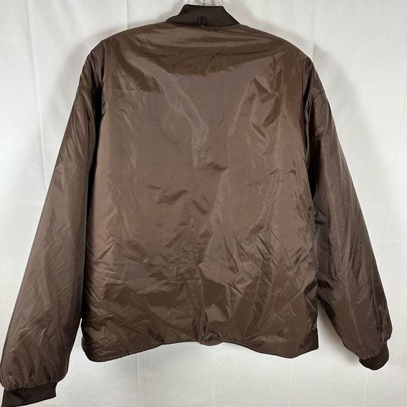 Remington Mens Fleece Lined Warm Hunting Jacket Coat Brown Snap Front M - Picture 2 of 9